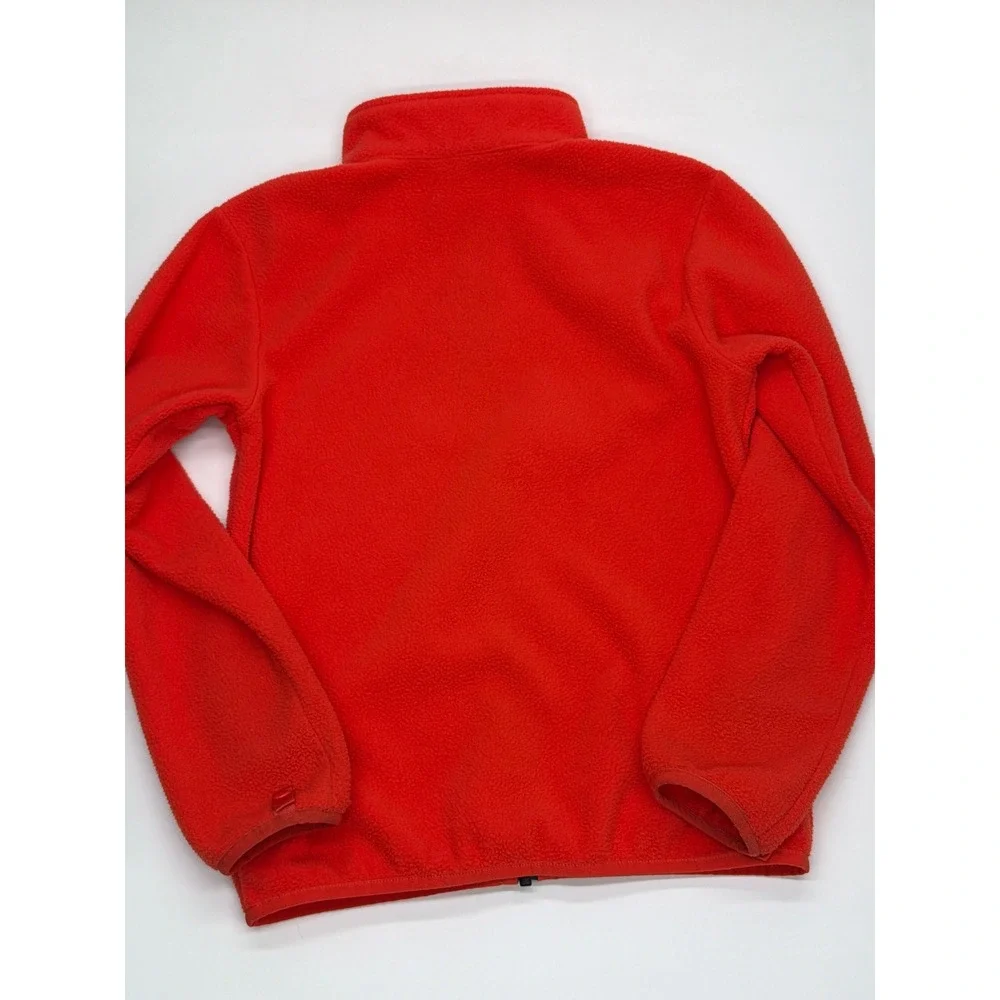 The North Face Kids Red Full Zip Fleece Jacket Mock Neck  Medium 10/12